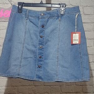 Mossimo NWT Denim Button-Front Skirt 16